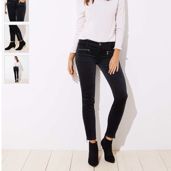 LOFT Pants - NWT Loft modern ankle zip skinny jeans, size 8